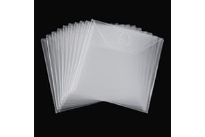 30Pcs 6.4x6.4'' Stamp & Die Storage Pockets Resealable Clear Plastic Seal Bags Storage Case for Cutting Dies Stencil Album St