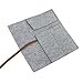 Starsource 2 Pcs-Fashion Roll Up Wool Felt Pencil Case Storage Holder Pouch Makeup Cosmetic Brush Holder Bag