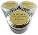 Candlecopia Christmas Hearth, Mistletoe and Christmas Splendor Strongly Scented Sustainable Vegan Natural Soy Travel Tin Candles, 3-Pack