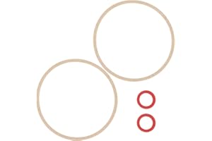 Create idea 4PCS Lawn Mower Carburetor Gasket Compatible with HONDA GCV170 GCV200 HRN216 OE 16010-Z9L-811 Large Circle ID 47.5mm OD 51.5mm Small Circle ID 8mm OD 12mm