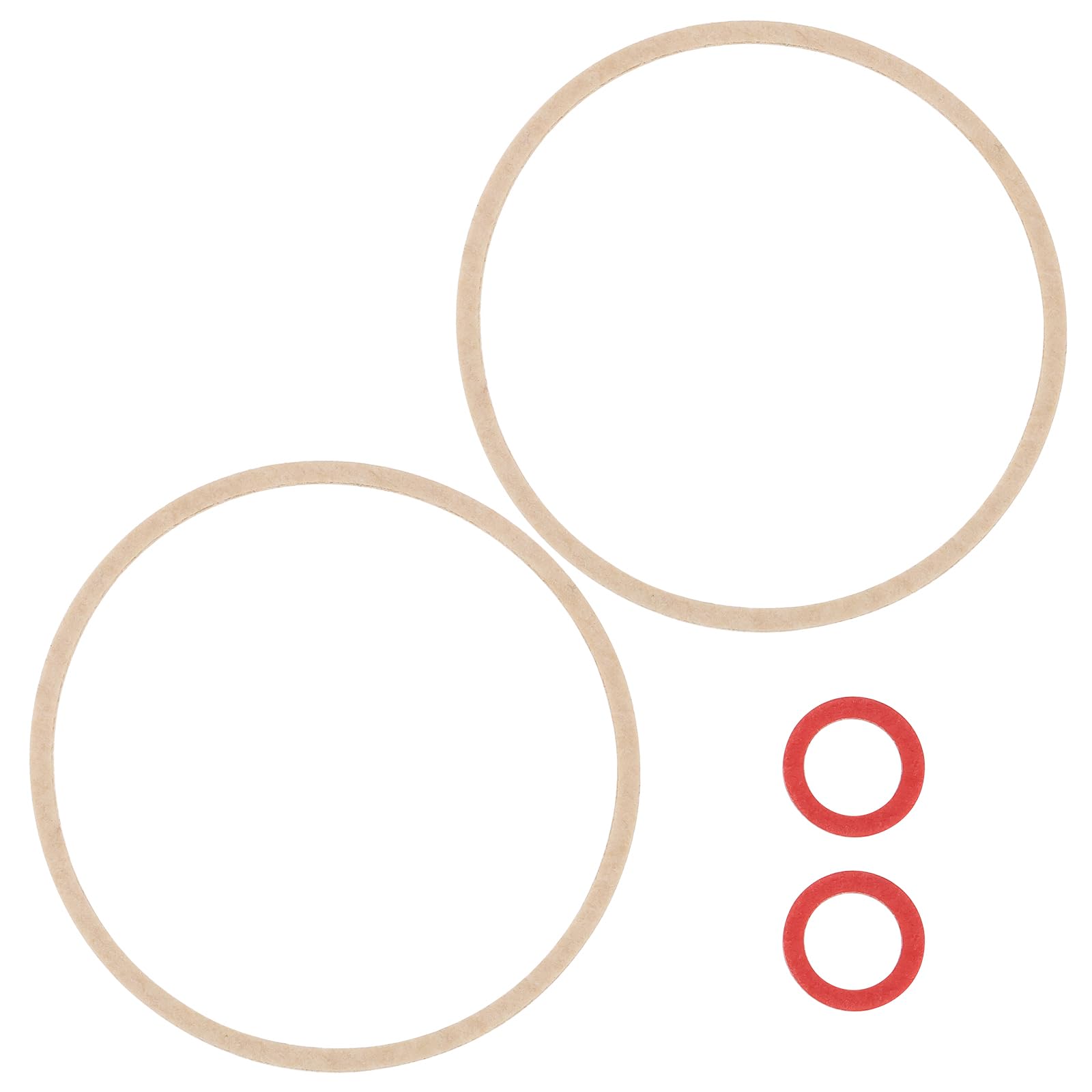 Create idea 4PCS Lawn Mower Carburetor Gasket Compatible with Honda GCV170 GCV200 HRN216 OE 16010-Z9L-811 Large Circle ID 47.5mm OD 51.5mm Small Circle ID 8mm OD 12mm