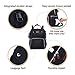 Diaper Bag Backpack - All-in-One Designer Baby Nappy Bags with Stroller Straps Changing Pad and Key Holder - Black