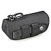 E.T Dragon Molle Sunglass Case, Eyeglasses Hard Case Tactical Molle Zipper Eyewear Carrying Case 1000D Nylon with Clip(Black)