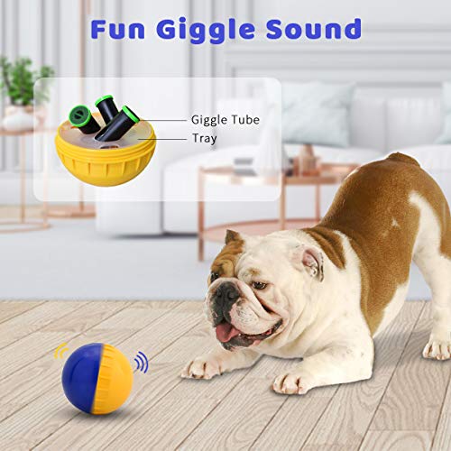 4.7" Dog Treat Ball Interactive Dog Toys IQ Giggle Mentally Stimulating