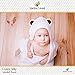 Organic Bamboo Baby Hooded Towel, Baby Bath Towels, Bamboo Baby Towel - Ultra Soft Bamboo Baby Hooded Towel by Harlem and Zoe - Bear Ears On Hood, Super Absorbent, Hypoallergenic, Durable