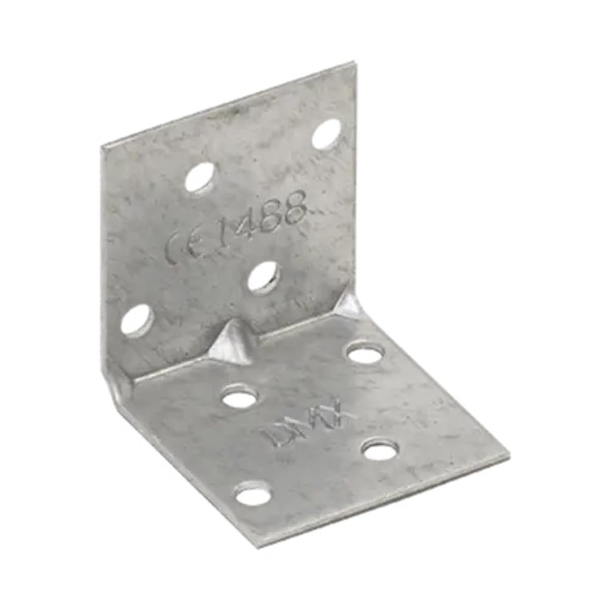40mm x 40mm x 40mm Heavy Duty Perforated Angle Bracket with Reinforcement Corner Reinforced Metal Braces Steel Repair Connector KMP1 (Pack of 10) L11ABC