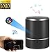 WNAT Hidden Camera 1080P WiFi HD Spy Camera Bluetooth Speakers - Wireless Mini Camera Rotate Left/Right 180° Video Recorder Real-Time View Nanny Cam