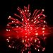 ER CHEN 165ft Led String Lights, 500 Led Fairy Starry Lights on 50M Silvery Copper Wire String Lights for Christmas (Red)