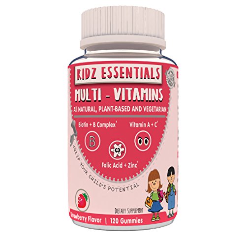 LIV Kidz Essentials GUMMY, Multivitamin gummy, Plant Based multivitamin, Vegetarian multivitamin, Halal multivitamin, Kosher multivitamin, Strawberry Flavor