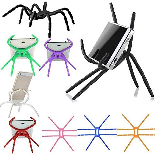 Hanbaili Gift Flexible Spider Stand Phone Car Holder Hanging Mount and Stand for iPhone Samsung Android in Car Desk Plane