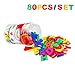 GEYIIE Toddler Toy Aphabet Magnetic Letters Numbers and Symbols Educational Toys and Teaching Aid for Preschool Kids 80 PCS