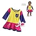 American Girl Truly Me Playful Color-Block Dress Outfit in Bag for 18