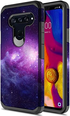 Onyxii for LG V40 ThinQ Case, Onyxii Hybrid Dual Layer Slim Graphic Armor Shockproof Impact Resistant Protective Cover Case for LG V40 ThinQ (Galaxy Cloud)