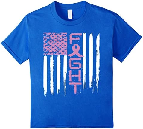 Kids Fight cancer awareness t-shirt breast cancer shirt Pink 8 Royal Blue