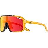 KAPVOE Polarized Cycling Glasses Sports Sunglasses, UV400 Running Fishing Baseball Glasses for Men Women K62
