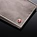 Alpine Swiss Mens Top Grain Leather Slimfold Wallet Gray