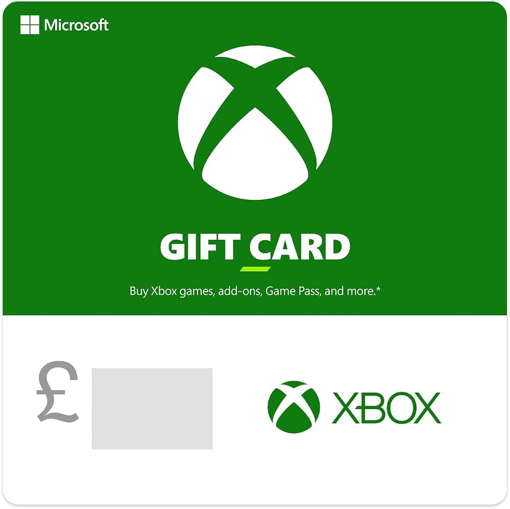 Microsoft Xbox Gift Card Digital Code UK Redemption