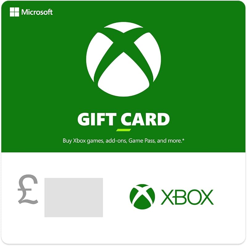 Microsoft Xbox Gift Card Digital Code UK Redemption
