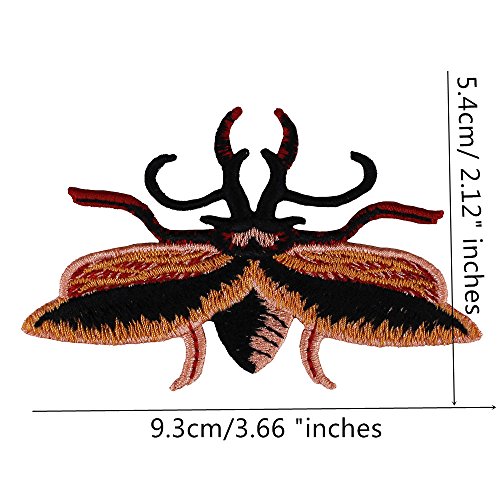 1set/6PC Beetle Butterfly Insects Embroidery Applique Badge Patches Sewing for Bags Dress T-shirt Decorated Apparel Accessories TH887 (insect mix6pc) - Thumbnail 3