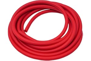 Feelers Red Natural Latex Rubber Tubing Tube 1/4" (6mm) ID x 3/8" (10mm) OD Speargun Band Slingshot Catapult Tube Rubber Hose, 1M Length