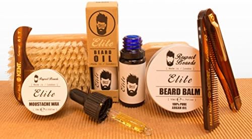 Luxury Full Beard Care Kit with Combs & Brush - Elite
