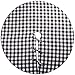 yuboo Buffalo Christmas Tree Skirt, 48 Inches White and Black Checked Ornaments for Farmhouse Buffalo Plaid Christmas Decor