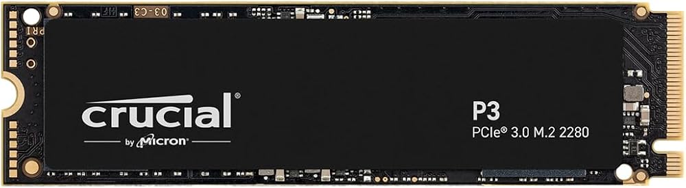 Crucial P3 500GB M.2 NVMe PCIe Gen3 Internal SSD CT500P3SSD8