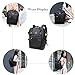 Samstrong Wide Open Design Laptop Backpack Anti Theft Travel Business Backpack Waterproof Stylish 15.6 Inch School Computer Backpack Casual Daypack for Men and Women, Black