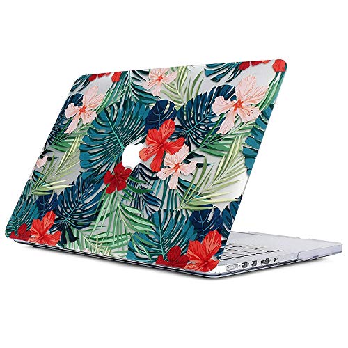L2W MacBook Air 11 Case, Matte Print Tropical Palm Leaves Pattern Coated PC Hard Protective Case Cov - //coolthings.us