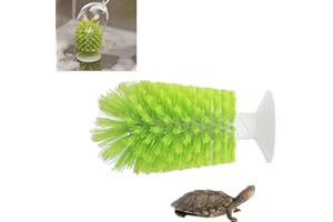 Turtle Shell Cleaning Brush with Suction Cup, Scrubbing Tool for Red Eared Slider, Tank Maintenance
