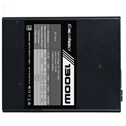 Excelvan 1300W Switching Fully Modular Power Supply for Mining Miner Machine
