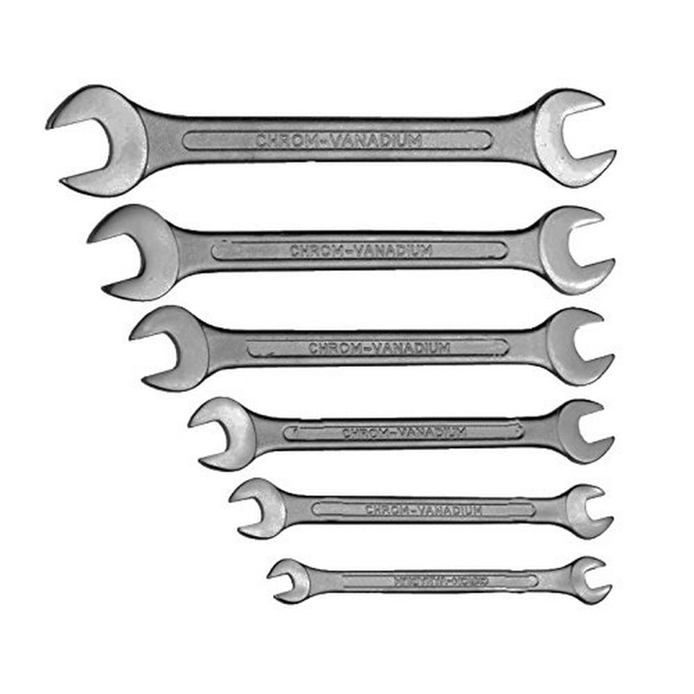 Connex COX513617 Open-End Wrench Set, Silver, 6-17 mm, 6 Piece
