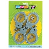 Plastic Toy Handcuff Party Favors, 4ct