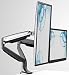 Mount-It! Dual Monitor Desk Mount Arm, Height Adjustable Full Motion Monitor Stand With Gas Spring Arms, Fits 24, 27, 29, 30, 32 Inch Computer Screens
