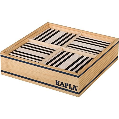 KAPLA 9000070 Holzplättchen 100-teilig in Box schwarz/weiß – Bild 4