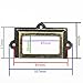 WEICHUAN 10Pcs 6cm*10.7cm Antique Brass Label Holders Iron Card Frame with Screws for Office Library Cabinet Shelves Drawer Name Plates Storage Bins File Drawer