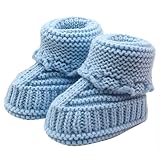 Franterd Unisex Boy Girl Baby Newborn Infant Hand Knitting Crochet Buckle Shoes Socks Boots