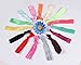 100 PCS Multi Colors Ribbon Hair Ties Ponytail Holder Hair Bands Elastic Hair Accessories for Toddler Girl, Assorted Colors by FIXBODY