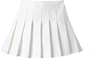 DOOVID School Uniform Skirts for Girls Kids Tennis Skirt Girl's Pleated Skirt Student 6-12 Years Mini Short Skirts