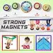 Magnetic Figures Set of 4–Toddlers Community Action Toy People, Magnetic Tiles Expansion Pack for Boys and Girls – Educational Stem Toys Add on Sets Pilots, Flight attended, air Traffic Support