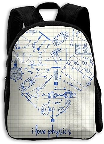 Gardenflower Love Physics 3D Printed Design School Backpacks Shoulders Bag For Boys Girls