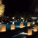 Grinde NO 20pcs Luminary Candle Bags Fire-Retardant Wishing Lanterns Luminary Bags Reusable Light Holder with 20pcs Scented Candles