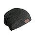 CaheAlaska Beanie Slouchy Cuffed Skull Cap for Men and Women - Grey