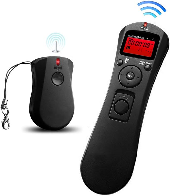 RGBS FSK 2.4GHz Wireless Shutter Remote Release Control With Cable for Nikon D90, D3100, D3200, D3300, D5000, D5100, D5200, D5300, D7000, D7100, D600, D610, P7700, P7800 DSLR Camera