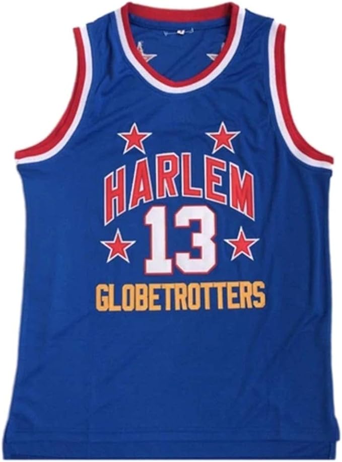 Men's Basketball Jersey Chamberlain Stitched High School Jersey blue