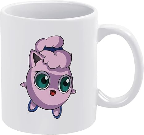 Amazon Co Jp 白いマグカップ ポケットモンスター プリン マグカップ 家庭用 オフィス カフェ ホワイト プレゼント ギフ 陶器 耐用性 ンの白いセラミックマグカップ耐寒性と耐熱性を備えた大容量直飲コーヒーカップホームオフィスカフェギフトギフト330ml ホーム キッチン