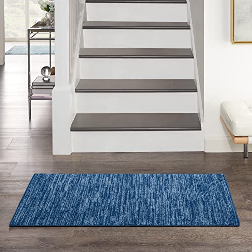 Nourison Essentials Indoor/Outdoor Navy Blue 2' x