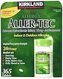 Kirkland Signature Aller-Tec Cetirizine Hydrochloride Tablets, 10 mg (730 Tablets)