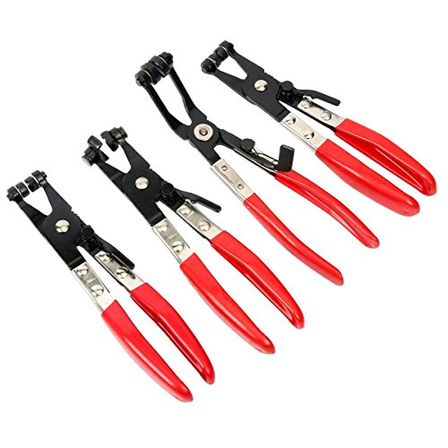 FreeTec 9pcs Hose Clamp Pliers Tool Set for Fuel Oil Water