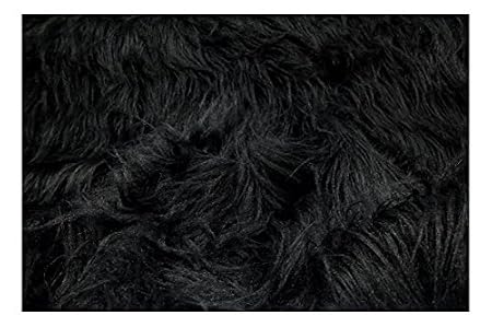 Fabrics City Black Long Hair Teddy Bear Fur Fabric 2413 Amazon